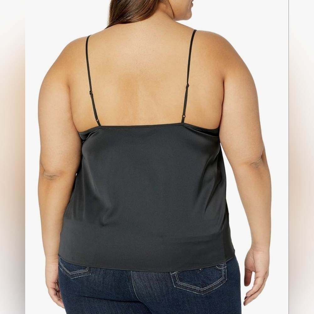 🍁NWT The Drop Women's Natalie V-Neck Lace-Trimmed Camisole Tank Top, Size XXL - Picture 2 of 9
